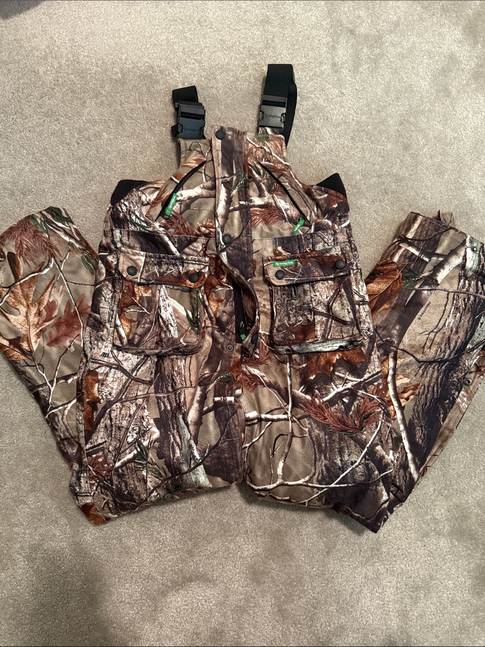 Remington Realtree Camo Bib Jumpsuit - Brown, Green, Black